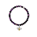 Miniatyrbillede 1 af 2: Hjerteformet Bi Magnetisk Lymfe Meridian Armbånd Vægttab Agate Stone