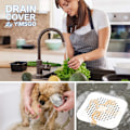 Miniatyrbild 5 av 7: Avloppshårssamlare 2-pack, dusch/täcke, silikon J