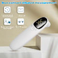Miniatyrbillede 1 af 5: Stort LCD IR Termometer Febertermometer Vit White