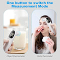 Miniatyrbillede 4 af 5: Stort LCD IR Termometer Febertermometer Vit White