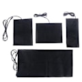 Miniatyrbillede 3 af 5: 7 Størrelser USB Varme Kulfiber Opvarmede Puder Opvarmet Jakke Vest Sort 20*24cm Sort Black 20*24cm