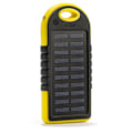 Pikkukuva 1 / 4: Varavirtalähde aurinkokennoilla 5000mAh & LED-valaisin Gul