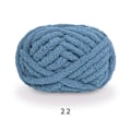 Miniatyrbillede 1 af 2: Tyk Strikket Chenille Garn til Håndhæklede Tæpper, Supersoft Stort Jumbo Filtgarn S 22