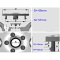 Miniatyrbilde 2 av 4: Batman senterkopper for felger 60mm 4-pakning