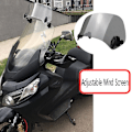 Miniatyrbillede 2 af 5: Transparent Farve Universal Motorcykel Justerbar Vindskærm Forlænger Vindskærm Spoiler Deflektor