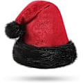 Miniatyrbillede 2 af 3: Julehat Santahat til Voksne, Deluxe Voksen Santa Claus Hat til Julefest, Santa Kostume