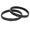 Pikkukuva 9 / 10: 2 kpl metallirannekkeita paidan hihan pidike HOPEA 2 KPL 2 KPL Hopea 2pcs-2pcs Silver