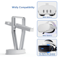 Miniatyrbilde 2 av 5: VR-oppbevaringsstativ for Meta Quest3/Oculus Quest 2 VR-briller, Oppgradert VR-headset-skrivebordsorganisator Displayholder med kontrollerholder