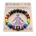 Miniatyrbild 3 av 3: Chakraarmband multifärg Multicolor