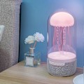 Miniatyrbillede 2 af 5: Mini Bærbar Vandmand Bluetooth-højttaler - Farverig Stemningslampe Dekorativ Natlampe Gave til Hjemmet, Kontoret og Rejser