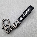 Miniatyrbilde 1 av 5: Bilskinn Sykkel Nøkkelring Metallfinish | Kraftig Nøkkelring | Nøkkelring og Krok Montering Sølv Hardware Acura Silver Hardware