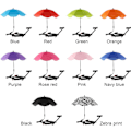 Miniatyrbillede 5 af 5: Universal Stolskærm med Justerbar Klemme, UPF 50+ Clip On Parasol AuBY Navy blue