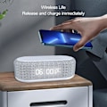 Miniatyrbild 4 av 5: Trådlös Laddning, 4-i-1 Trådlös Laddare med Klocka, Multifunktionell Design LED Digital Display Väckarklocka med Nattlampa