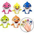 Pikkukuva 1 / 3: Baby Shark -sormiukkelit, 5-pakkaus, 1. sukupolvi {FW}