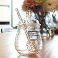Miniatyrbillede 3 af 5: 250 ml honningkrukke og sæt glasdippere mini krukker ske