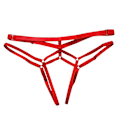 Pikkukuva 2 / 5: Naisten seksikkäät stringit avoimella haaraosalla alushousut G-string punainen L Red