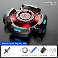 Miniatyrbild 1 av 5: Stressreducerande Fidget Spinner Legering Ljus Hand Gyroskop Stressleksaker R188 Tyst Lager Man Jul Gyro Vuxen