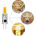 Miniatyrbillede 3 af 5: G4 LED 220v 3w 3000k Varm Hvid 160lm, Silikonelamper Erstatter Traditionelle 30w Halogenlamper, 5-pak