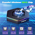 Miniatyrbild 3 av 5: Android TV-box 12.0, 4 GB RAM 64 GB ROM, 6K TV-box Android 4K Wi-Fi 6, T95Z Plus Android-box 6K HDR10+ H618 Fyrakärnig CPU 2.4G/5G Wi-Fi Bluetooth EU s EU 4GB 32GB