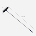 Miniatyrbilde 6 av 6: Langt Skaft Skrubbebørste Gulvbørste Flerbruks Rengjøringsbørster Verktøy for Sprekker Døde Hjørner W The Section Bar 38CM White