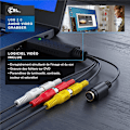 Pikkukuva 3 / 4: Recorder Capture Box Audio Video Converter Capture USB 2.0 Audio Video Grabber VHS Uusi versio Uusi ohjelmisto yhteensopiva Windows 10:n kanssa