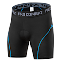 Miniatyrbild 1 av 5: Cykeltights herr 3D-vadderade MTB cykelbyxor underkläder ventilerande Svart-Blå S Black-Blue