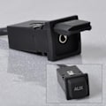 Miniatyrbilde 4 av 10: AUX-lydkabeluttak med ledning for VW Golf MK5 MK6 Jetta RCD310