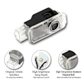 Miniatyrbild 3 av 4: Bildörrs välkomstljus LED-projektorlampa för Audi SLINE QUTTRO S2~S8 S RS A3~A6 8P 8V C7 Q5 B6~B9