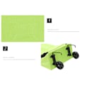 Miniatyrbillede 7 af 8: Smart Foldbar Indkøbstaske på Hjul Grøn one size Green