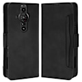 Miniatyrbillede 1 af 5: Magnetisk Flipfodral til Sony Xperia Pro-I med Flere Kortpladser Pungdesign Mobilcover Sort Black Style A Sony Xperia Pro-I