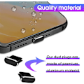 Miniatyrbillede 5 af 5: Typ C Støvbeskyttelse, 6-pak Aluminiumlegering USB C Støvbeskyttelse til