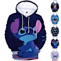 Miniatyrbilde 2 av 2: Barn Lilo Stitch Hoodies Casual Hettegenser Cartoon Jakke B B 130cm