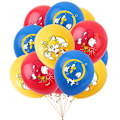 Miniatyrbild 5 av 6: Sonic Födelsedagstema Party Dekoration Tecknad Dragflagga Insats Ballong Set D