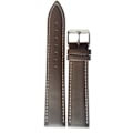 Miniatyrbild 1 av 2: Vadderat läderarmband 18/20/22/24 mm Mörkbrun 22 mm DarkBrown