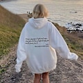 Miniatyrbillede 1 af 3: Sweatshirt Person Hættetrøje Person Hættetrøje, Kære S/M/L/XL/XXL/3XL/4XL Hvid 4XL White