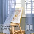 Miniatyrbillede 5 af 5: 2 stk. gardiner ensfarvede (blå-100*250cm)