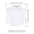 Miniatyrbilde 5 av 5: Pieces Falske Krager Avtakbar Bluse Dickey Krage Halve Gensere Falsk Krage For Kvinner Favoritter White