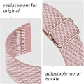 Miniatyrbillede 2 af 5: 4-pak nylon - justerbart sportsarmbånd i nylon til Fitbit Versa 4/Versa 3/Sense, udskiftningsarmbånd der ånder, flerfarvet