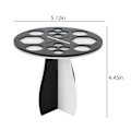 Miniatyrbilde 3 av 5: Sminkebørst tørkerack, 14 hull sammenleggbar sminkebørst holder Y