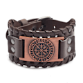 Miniatyrbillede 6 af 10: Vikingearmbånd Bredt Armbånd SORT DRAGE DRAGE Sort Dragon-Dragon Black