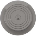 Miniatyrbild 3 av 3: 2-pack livsmedelsklassad FDA köksvask rund silikon diskbänksplugg vattenpropp silikon golvbrunn lock diameter 15cm grå