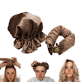 Miniatyrbillede 2 af 2: Varmefrit Krøllesæt Hår Curlers til Varmefrit Krøller Varmefrit brown