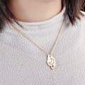 Miniatyrbillede 5 af 9: 3 stk Venskabshalskæde BFF Vedhæng GULD gold