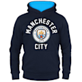 Miniatyrbilde 1 av 4: Manchester City Gutt Hoodie Fleece Grafisk Barn OFFISIELT Fotball Gave 150cm