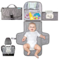 Miniatyrbild 1 av 5: Bärbar Skötbädd, Bärbar Skötbädd för Nyfödda Flickor och Pojkar - Baby med Smart Våtservettspåse - Wate-ab