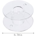 Miniatyrbillede 4 af 4: Symaskinspoler inklusive opbevaringsboks, transparent, 25 stk