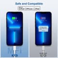 Pikkukuva 2 / 5: Laturikaapeli pikalataus, [2 kpl/2M + 3M] pitkä USB C–Lightning-latauskaapeli, Type C 2