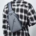 Miniatyrbild 3 av 4: Casual bröstväska street trend crossbody väska herr Oxford tyg