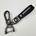 Miniatyrbilde 1 av 5: Personlig Logo Metall Nøkkelring - Herre Lær Nøkkelring RR Gunmetal Hardware Renault