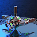 Miniatyrbild 3 av 5: Metall Fidget Spinner Självlysande Legering Antistress Finger Stress Relief Ventilerande Gyro Skrivbordsleksaker för Vuxna Barn Stressreducerande Leksaker